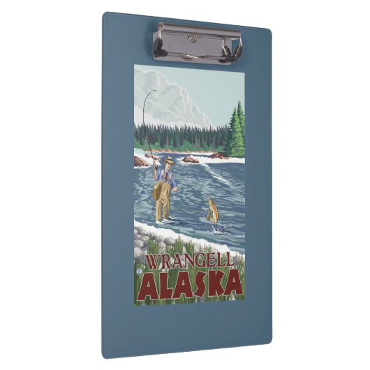 Fly Fisherman - Wrangell, Alaska Klembord (Rechts)