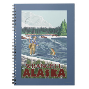 Fly Fisherman - Wrangell, Alaska Notitieboek