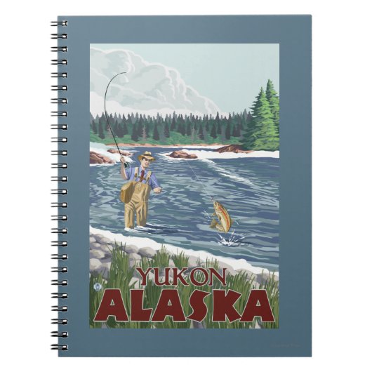 Fly Fisherman - Yukon, Alaska Notitieboek (Voorkant)