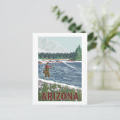 Fly FishermanArizona Briefkaart (Staand voorkant)