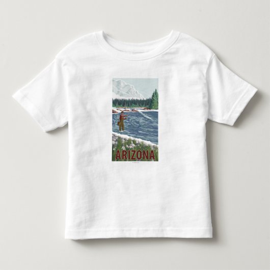 Fly FishermanArizona Kinder Shirts (Voorkant)
