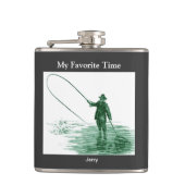 Fly Fishermans Hip Flask Heupfles (Voorkant)