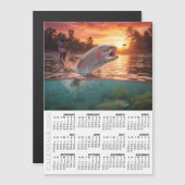 Fly Fishing 2026 Fridge Calendar, Trout / Fish (Voorkant / Achterkant)