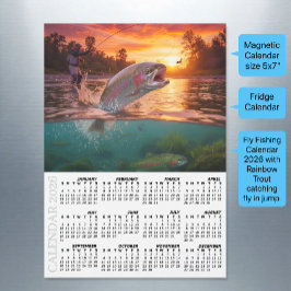 Fly Fishing 2026 Fridge Calendar, Trout / Fish