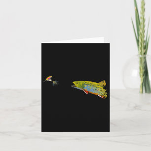 Fly Fishing Brook Forel Graphic Voor Vissers Kaart