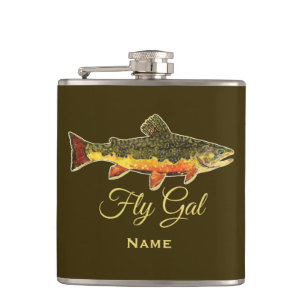 Fly Fishing Brook Trout FLY GAL for her Women's Heupfles