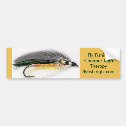 Fly Fishing Bumpersticker (Voorkant)