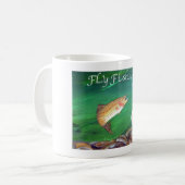 Fly Fishing cadeau cadeau Koffiemok (Voorkant links)