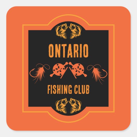 Fly Fishing Canada Vierkante Sticker (Voorkant)
