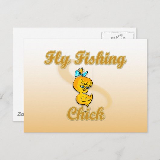 Fly Fishing Chick Briefkaart (Voorkant / Achterkant)