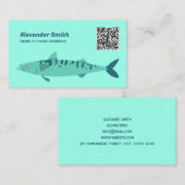 Fly Fishing Custom QR Visitekaartje (Voorkant / Achterkant)