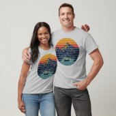 Fly Fishing Drift Boat River Therapy Retro Gift T-shirt (Unisex)