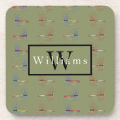 Fly Fishing Enthusiast  Bier Onderzetter (Voorkant)