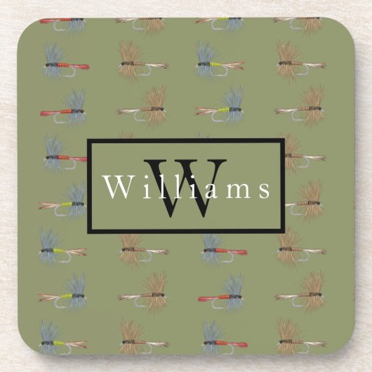 Fly Fishing Enthusiast  Bier Onderzetter (Voorkant)