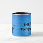 Fly Fishing - fisherman in stream Personalize Mok (Midden)