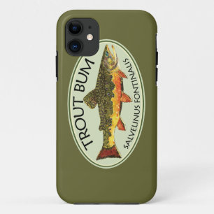 Fly Fishing Funny TROUT BUM Case-Mate iPhone Case