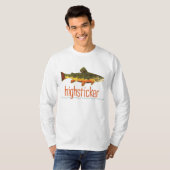 Fly Fishing Highsticker T-shirt (Voorkant volledig)