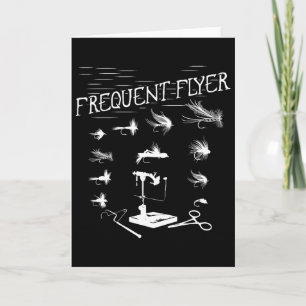 Fly Fishing Knoop Fun Visser Kerstmis Vaders Kaart