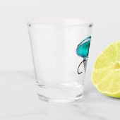 Fly Fishing Lure Beauful Turquoise Shot Glas (Links)