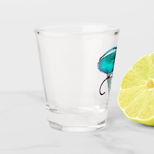 Fly Fishing Lure Beauful Turquoise Shot Glas (Links)