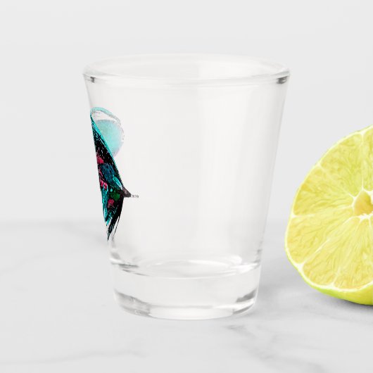 Fly Fishing Lure Beauful Turquoise Shot Glas (Rechts)