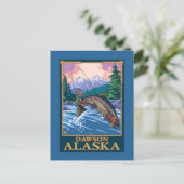 Fly Fishing Scene - Dawson, Alaska Briefkaart (Staand voorkant)