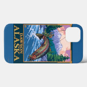 Fly Fishing Scene - Dawson, Alaska Case-Mate iPhone Case (Achterkant (horizontaal))