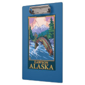 Fly Fishing Scene - Dawson, Alaska Klembord (Links)