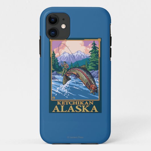 Fly Fishing Scene - Ketchikan, Alaska Case-Mate iPhone Case (Achterkant)