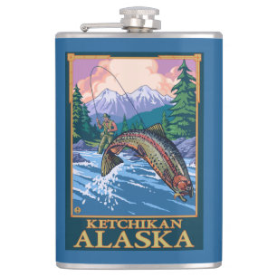 Fly Fishing Scene - Ketchikan, Alaska Heupfles