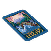 Fly Fishing Scene - Lochsa River, Idaho Magneet (Rechterzijde)