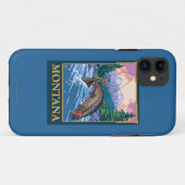 Fly Fishing Scene - Montana Case-Mate iPhone Case (Achterkant (horizontaal))