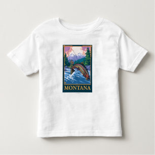 Fly Fishing Scene - Montana Kinder Shirts