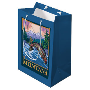 Fly Fishing Scene - Montana Medium Cadeauzakje