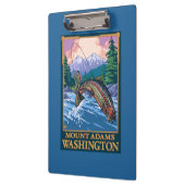 Fly Fishing Scene - Mount Adams, Washington Klembord (Links)