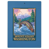 Fly Fishing Scene - Mount Adams, Washington Klembord (Achterkant)