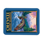 Fly Fishing Scene - Payette River, Idaho Magneet (Horizontaal)