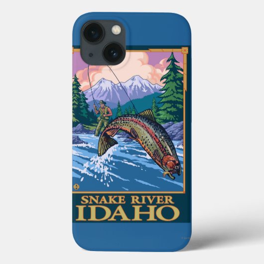 Fly Fishing Scene - Snake River, Idaho Case-Mate iPhone Case (Achterkant)