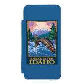 Fly Fishing Scene - Snake River, Idaho Incipio iPhone Portemonnee Hoesje (Voorkant Agenda)