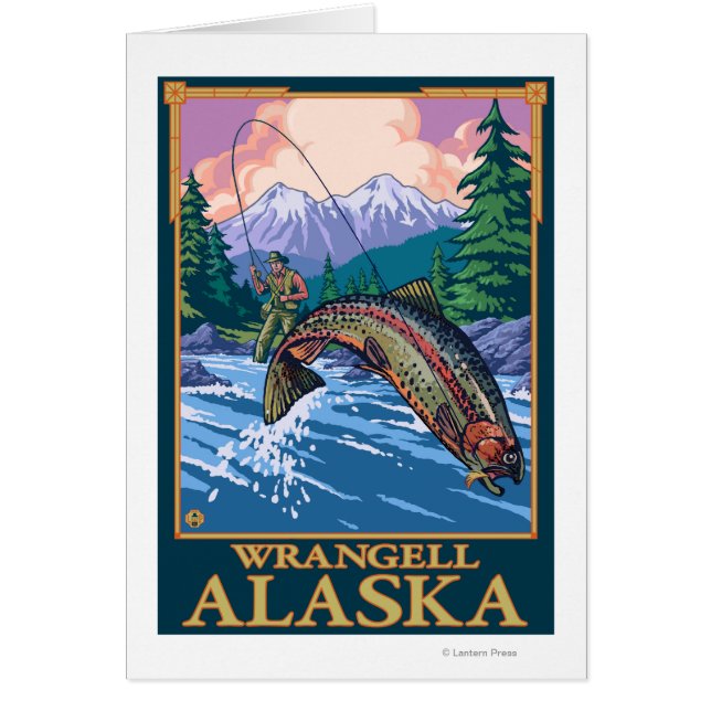 Fly Fishing Scene - Wrangell, Alaska (Voorkant)