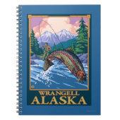 Fly Fishing Scene - Wrangell, Alaska Notitieboek (Voorkant)