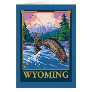 Fly Fishing Scene - Wyoming
