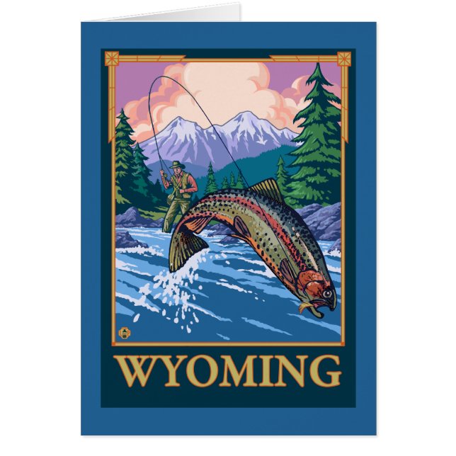 Fly Fishing Scene - Wyoming (Voorkant)