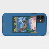 Fly Fishing Scene - Wyoming Case-Mate iPhone Case (Achterkant (horizontaal))