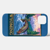 Fly Fishing Scene - Wyoming Case-Mate iPhone Case (Achterkant (horizontaal))