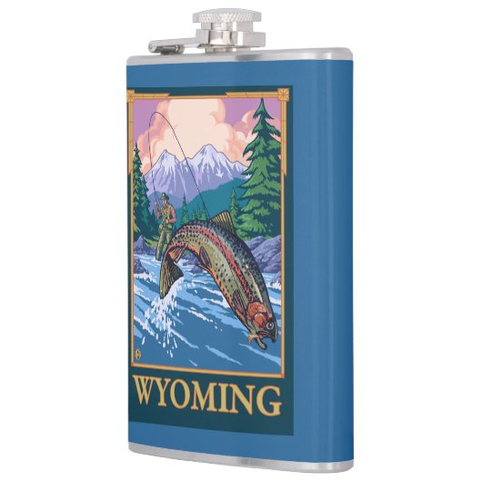 Fly Fishing Scene - Wyoming Heupfles (Links)