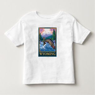 Fly Fishing Scene - Wyoming Kinder Shirts