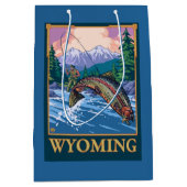 Fly Fishing Scene - Wyoming Medium Cadeauzakje (Voorkant)