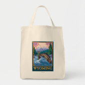 Fly Fishing Scene - Wyoming Tote Bag (Voorkant)