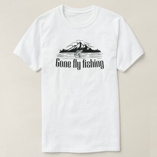 Fly Fishing T-shirt (Design voorkant)